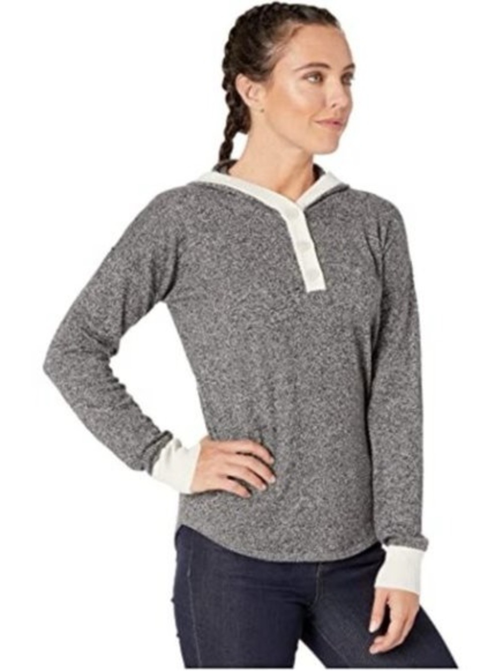 SMARTWOOL SHADOW PINE HOODIE CABIN WOOL BLEND SWEATER SZ S - Picture 2 of 4
